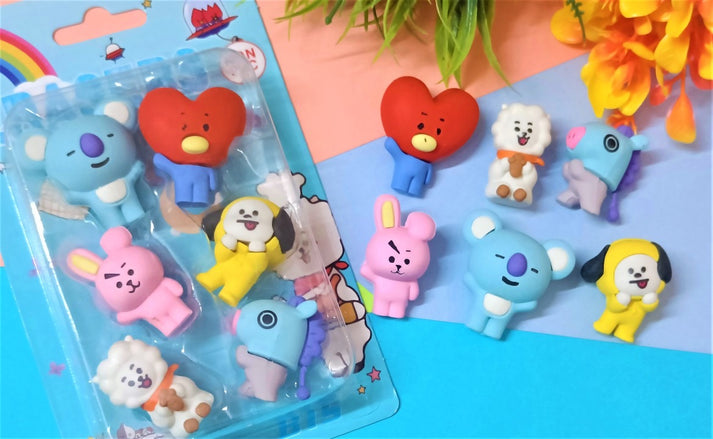 BT21/BTS Eraser Pack – Berrymuch™