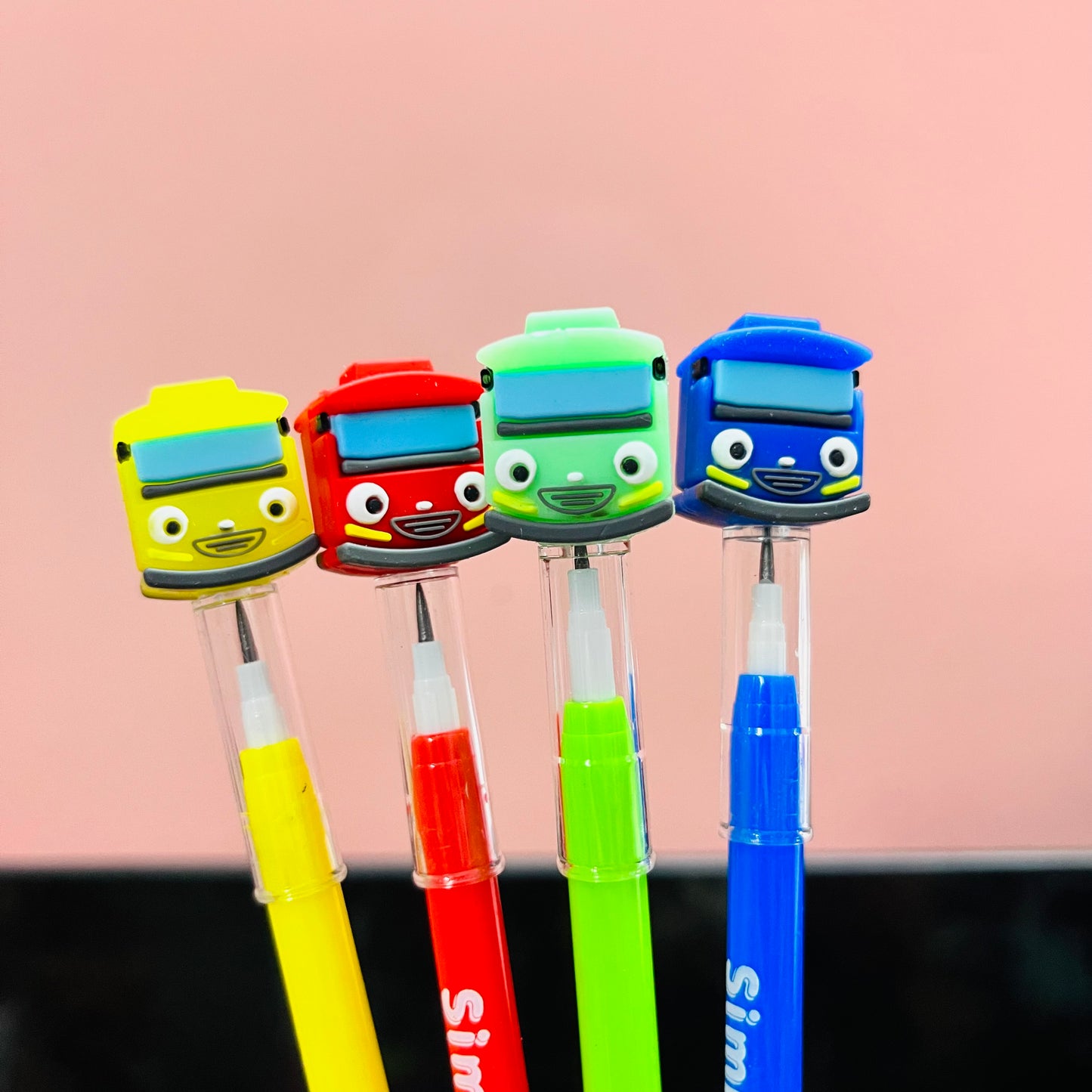 Cute Bus Pencil (Set Of Pcs)