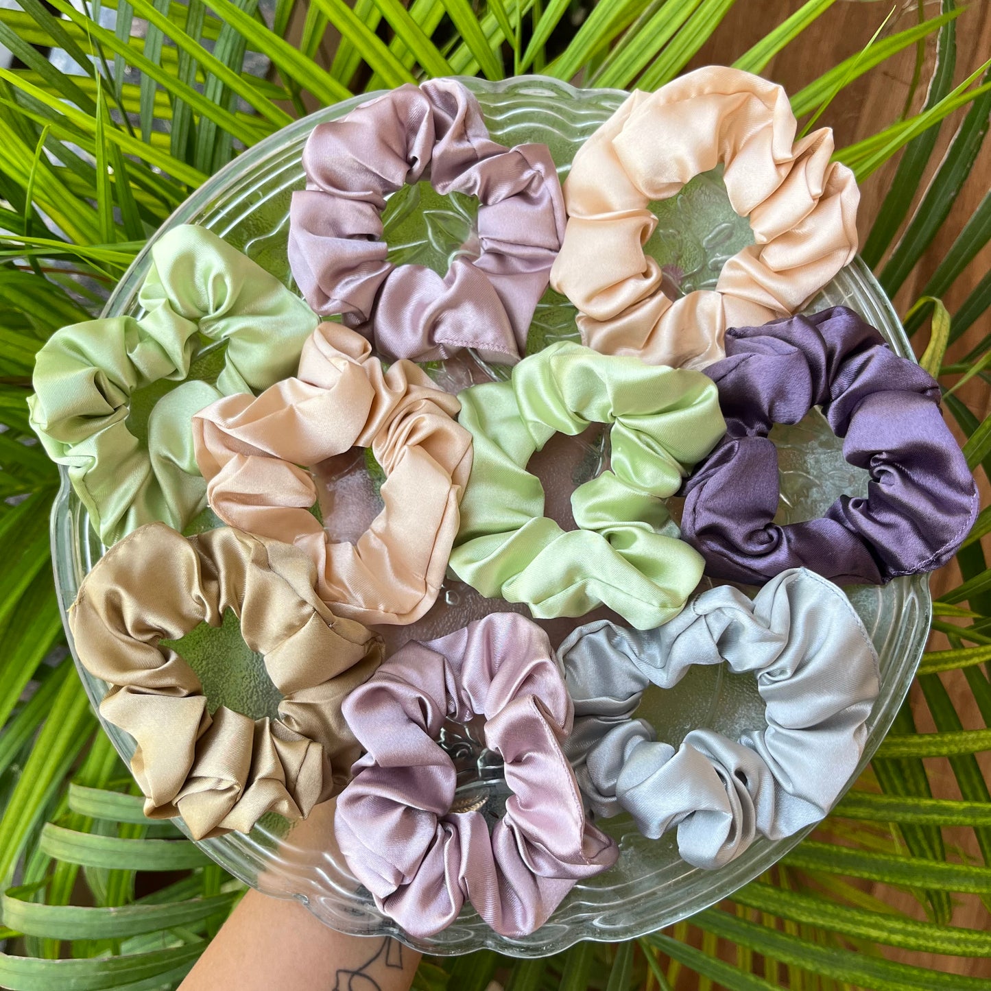 Satin Scrunchies Set (Pack of 4 pcs)