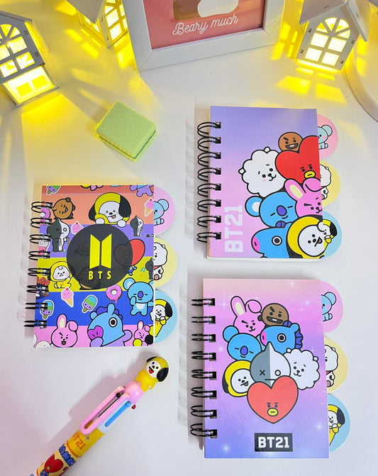 Cute BTS/BT21 Mini Diary