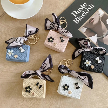 Flower Bow Bag Keychain