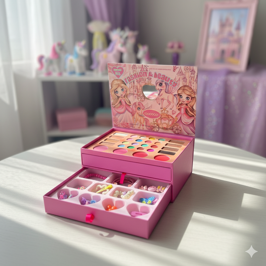 Unicorn Princess Beauty Makeup Set | Kid's Makeup Book/Combo