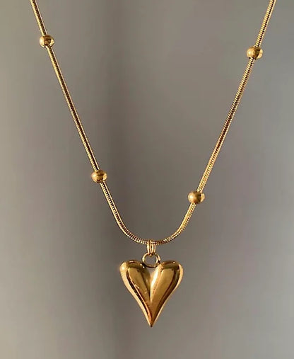 Anti-Tarnish Heart Necklace