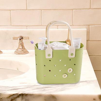 Flower Charm Beach Tote Bag