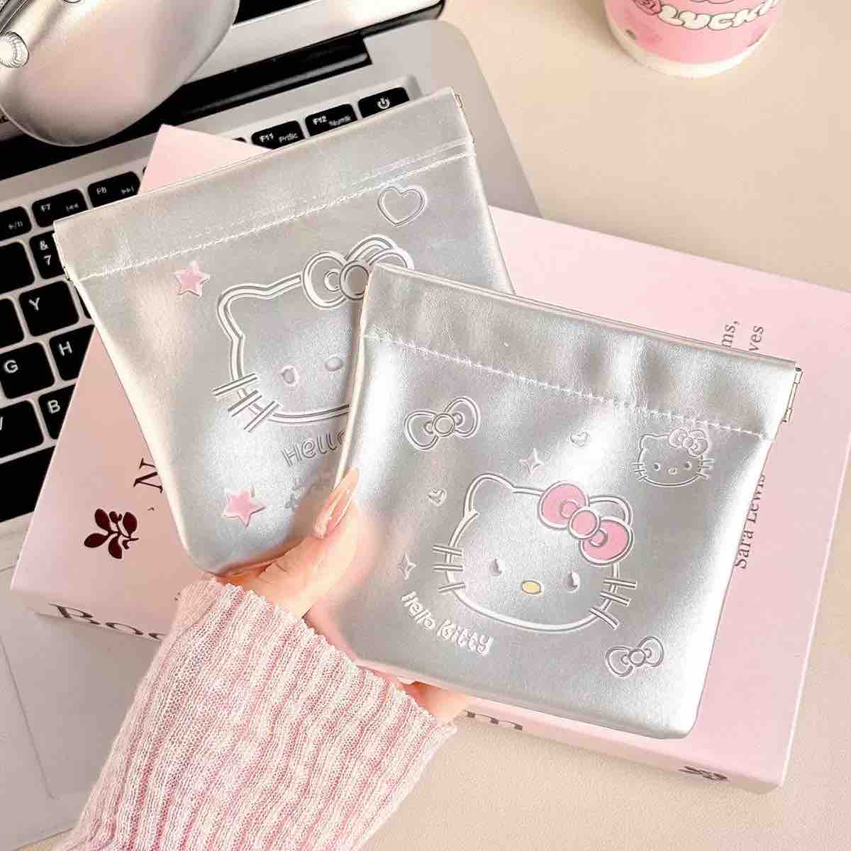 Hello Kitty Metallic Utility Pouch