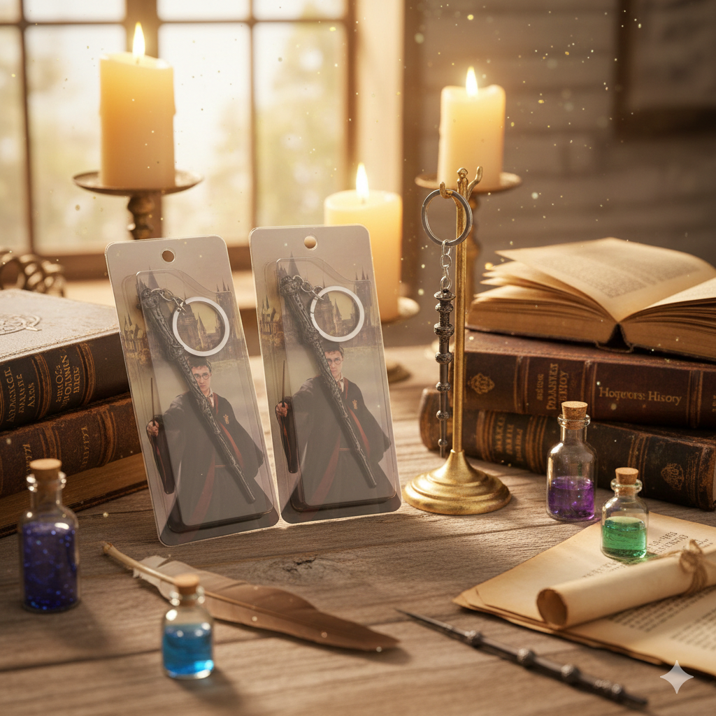 Harry Potter Wand Metal Keychain