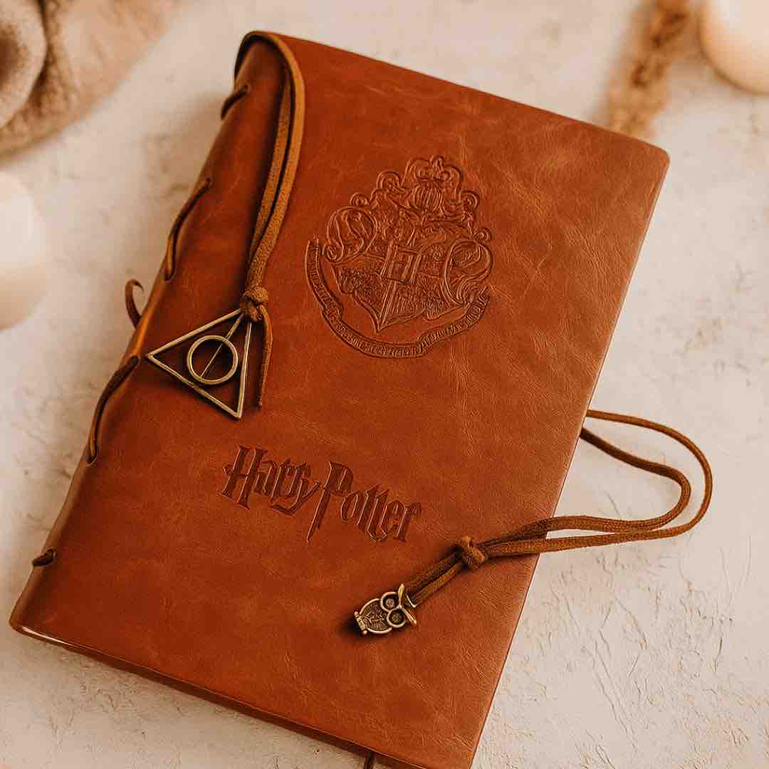 Harry Potter Leather Premium Diary with Bookmark