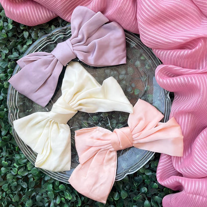 XL Satin Hair Bows/ Premium Korean Bows