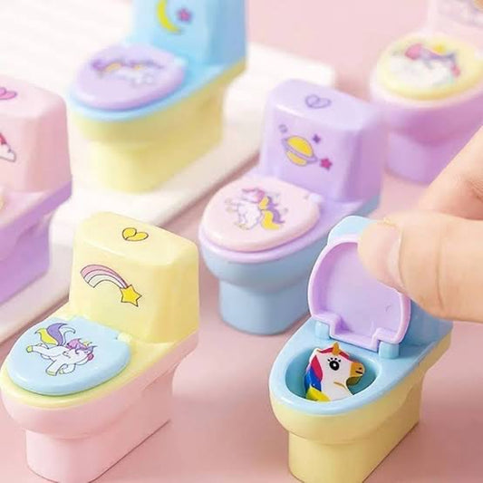 Cute Unicorn Toilet Sharpener With Eraser