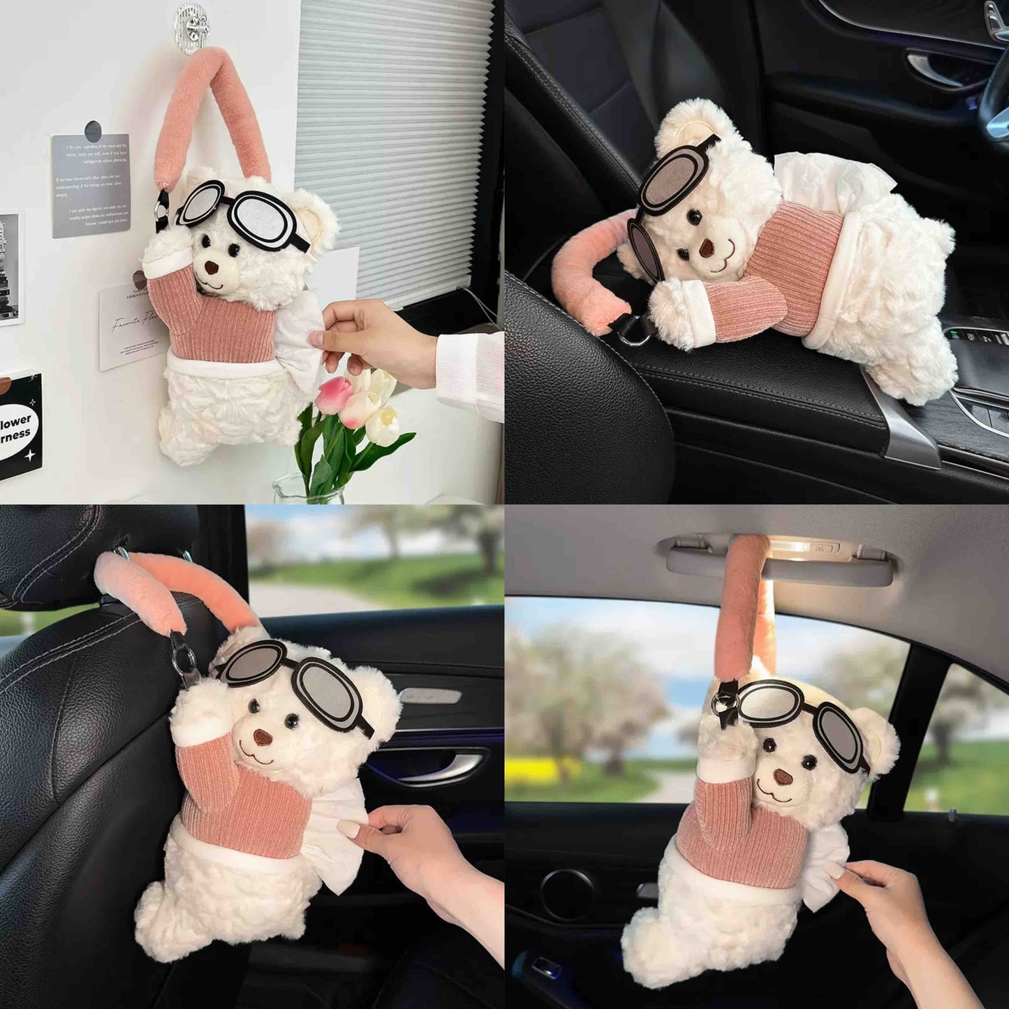 Pookie Teddy Bear Tissue Holder