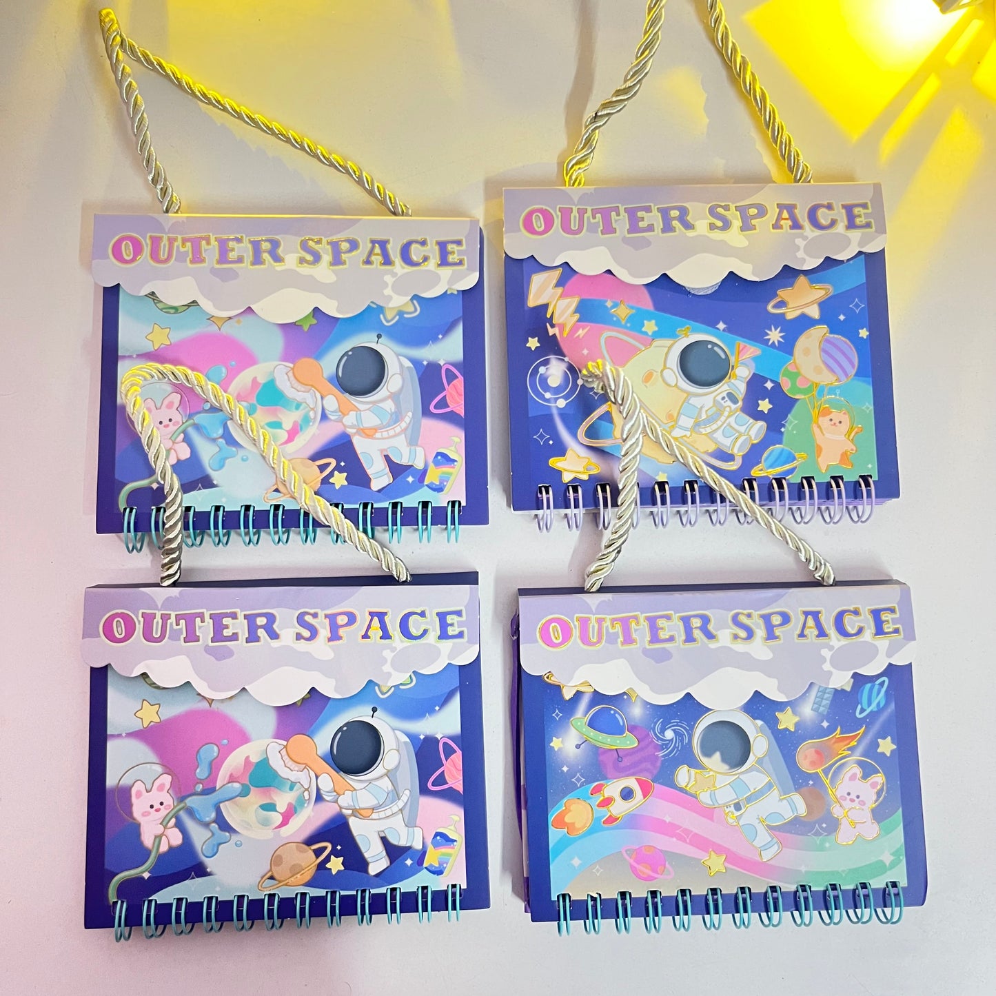 Mini Space Diary With Bag Style Straps