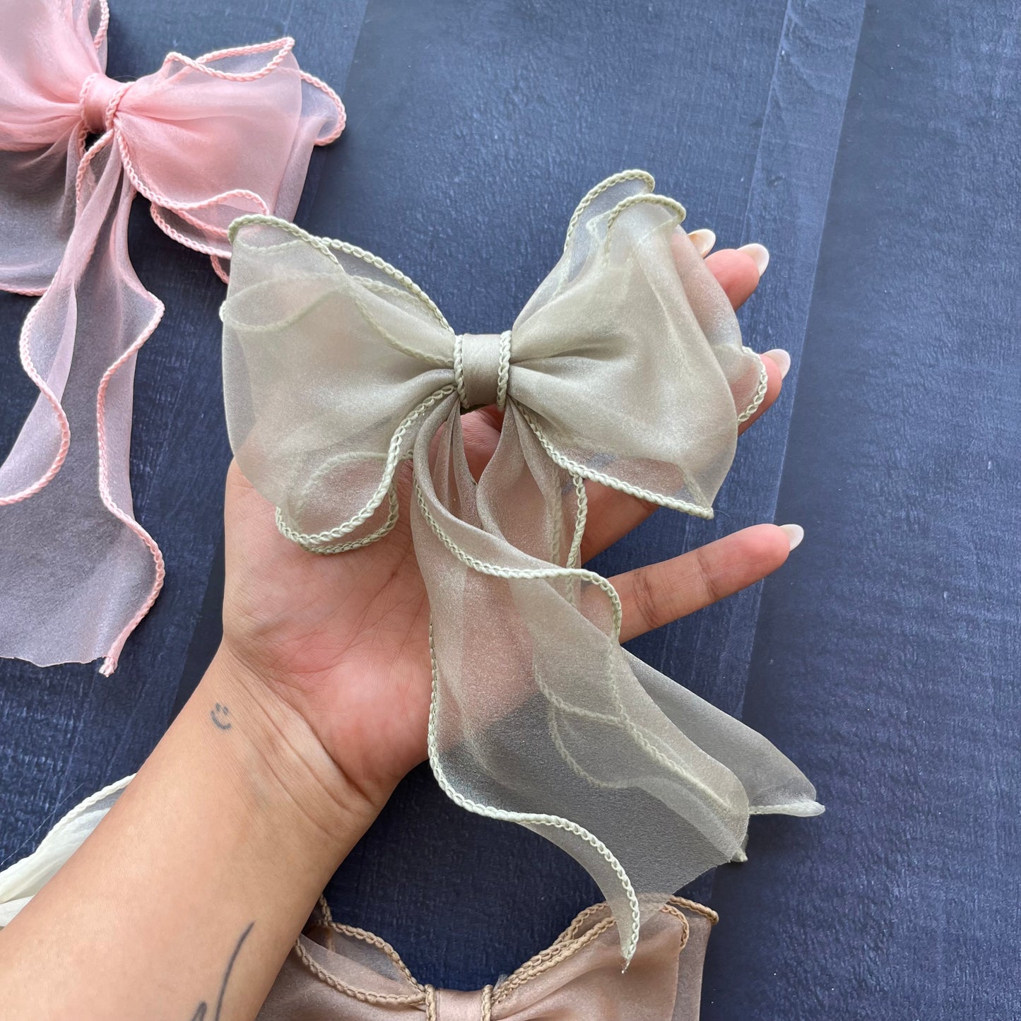Cute Ruffle Bow Clips