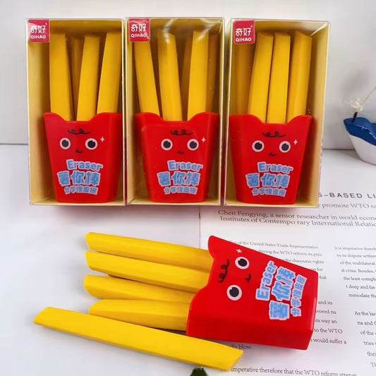 French Fries Erasers Pack - 6 Pcs