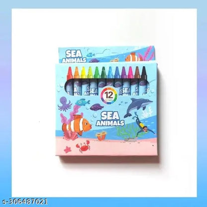 Sea Animals Theme Crayons Set