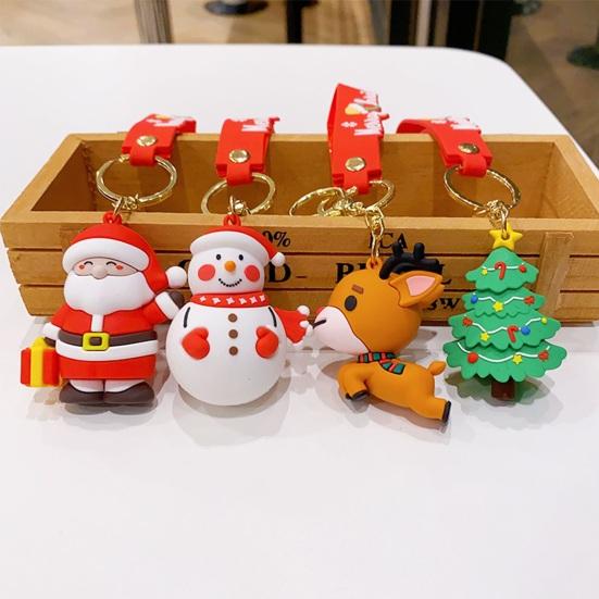 Merry Christmas Premium 3D Silicone Keychains