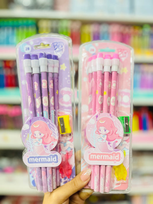 Underwater Mermaid Pencils Set