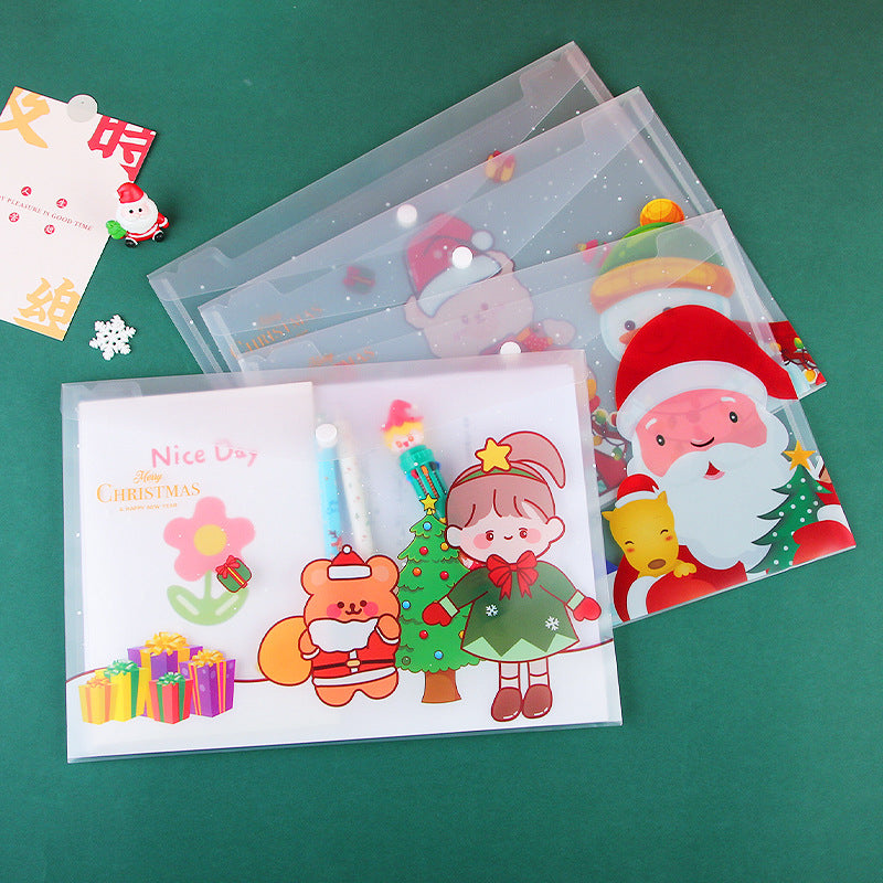 Christmas Holiday Transparent Folder/Pouch