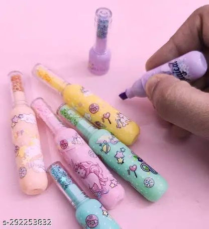 Unicorn Bottle Highlighter (Set of 6 Pcs)