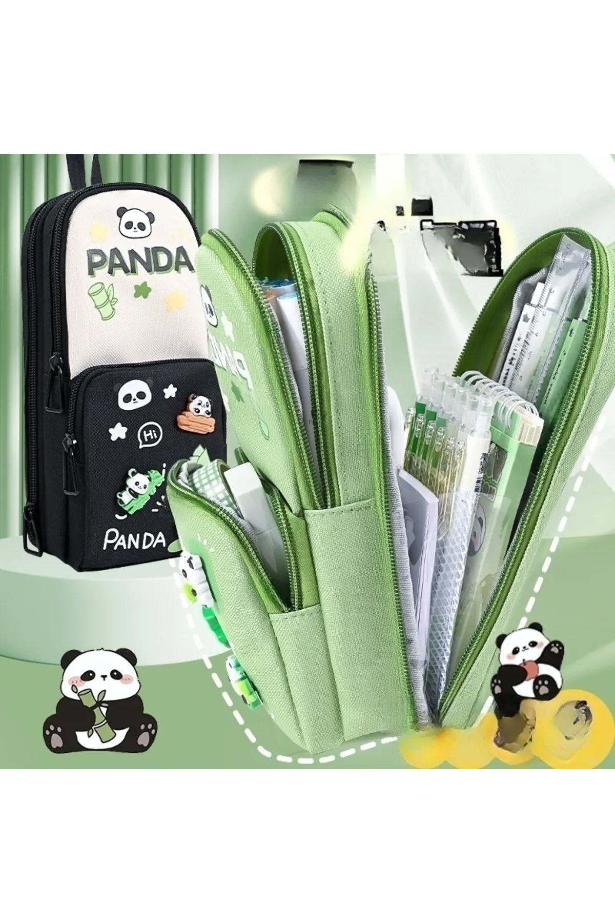 Panda Pouch with Charms