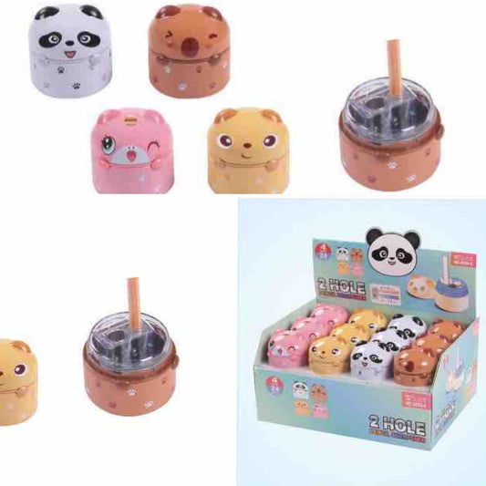 Chubby Buddy Metal Tin Dual Hole Sharpener