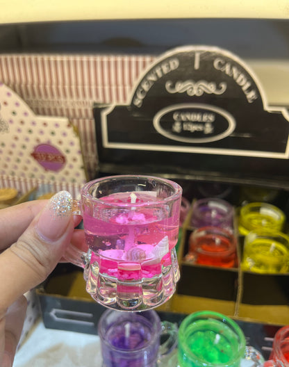 Cute Mini Glass Gel Candle