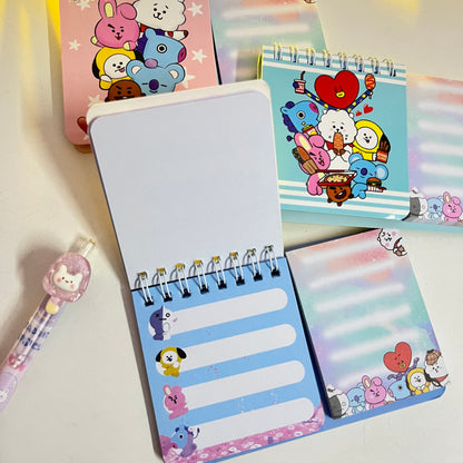 Mini Diary With Sticky Notes Combo
