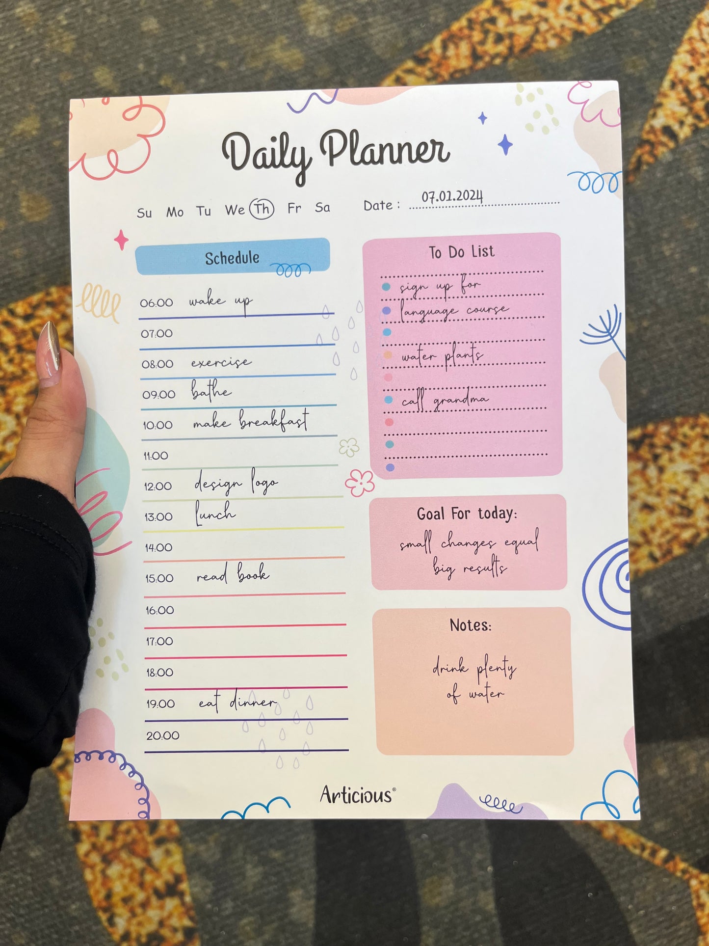 Aesthetic Daily Planners
