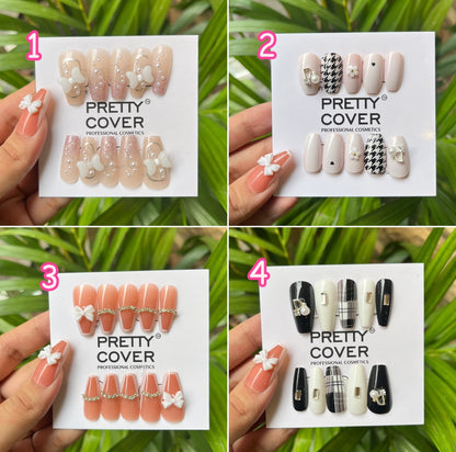 Pretty Nail Extensions- Set of 24 Pcs