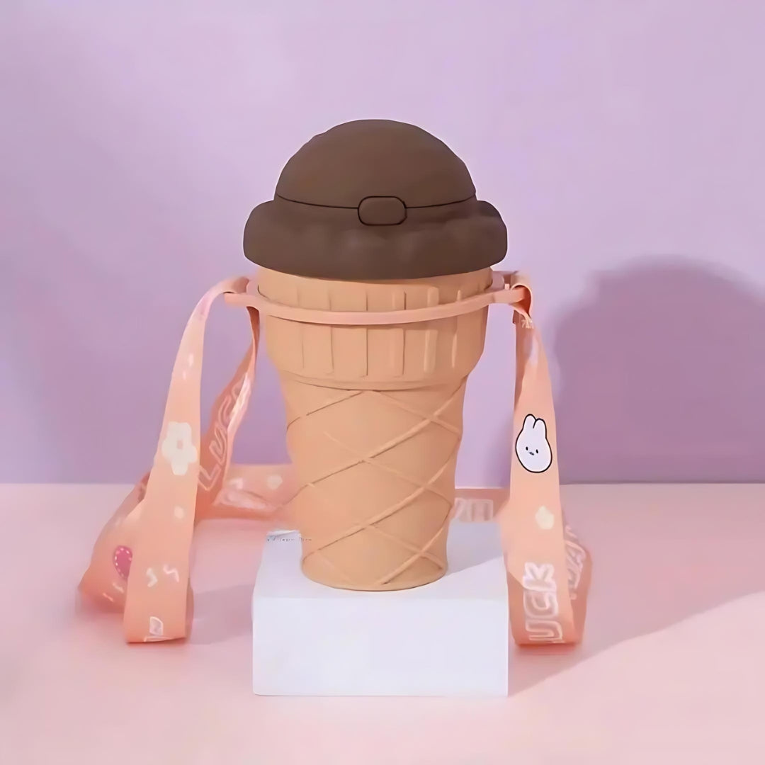 Cute Ice-Cream Sipper Bottle