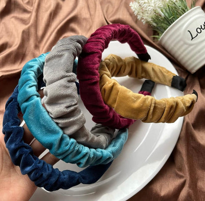 Velvet Soft Scrunched Hairband