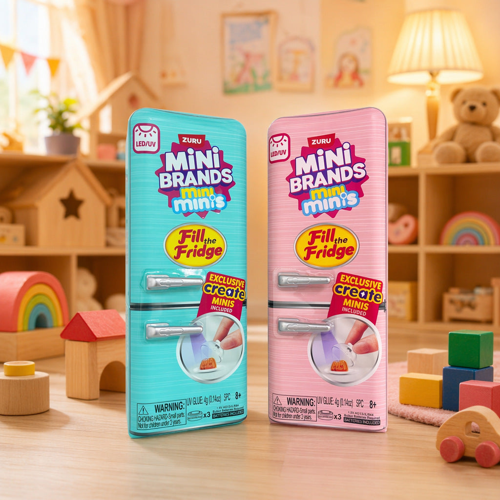 Mini Brands Fill the Fridge DIY Playset | Cute Miniature Decor