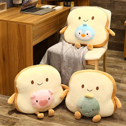 3D Toast Bread Pillow Soft Toy
