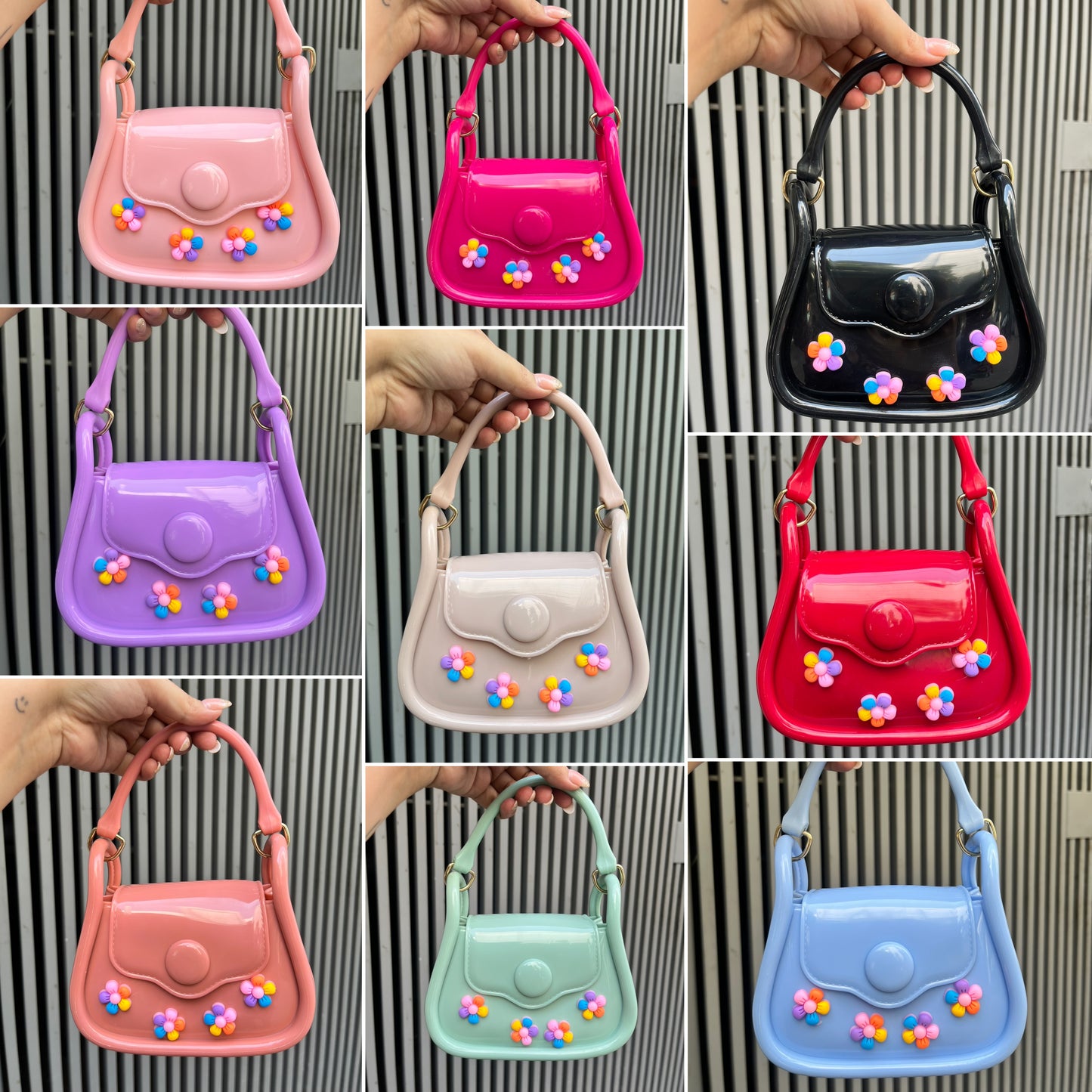 Retro Sling Bag With Charms