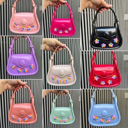 Retro Sling Bag With Charms