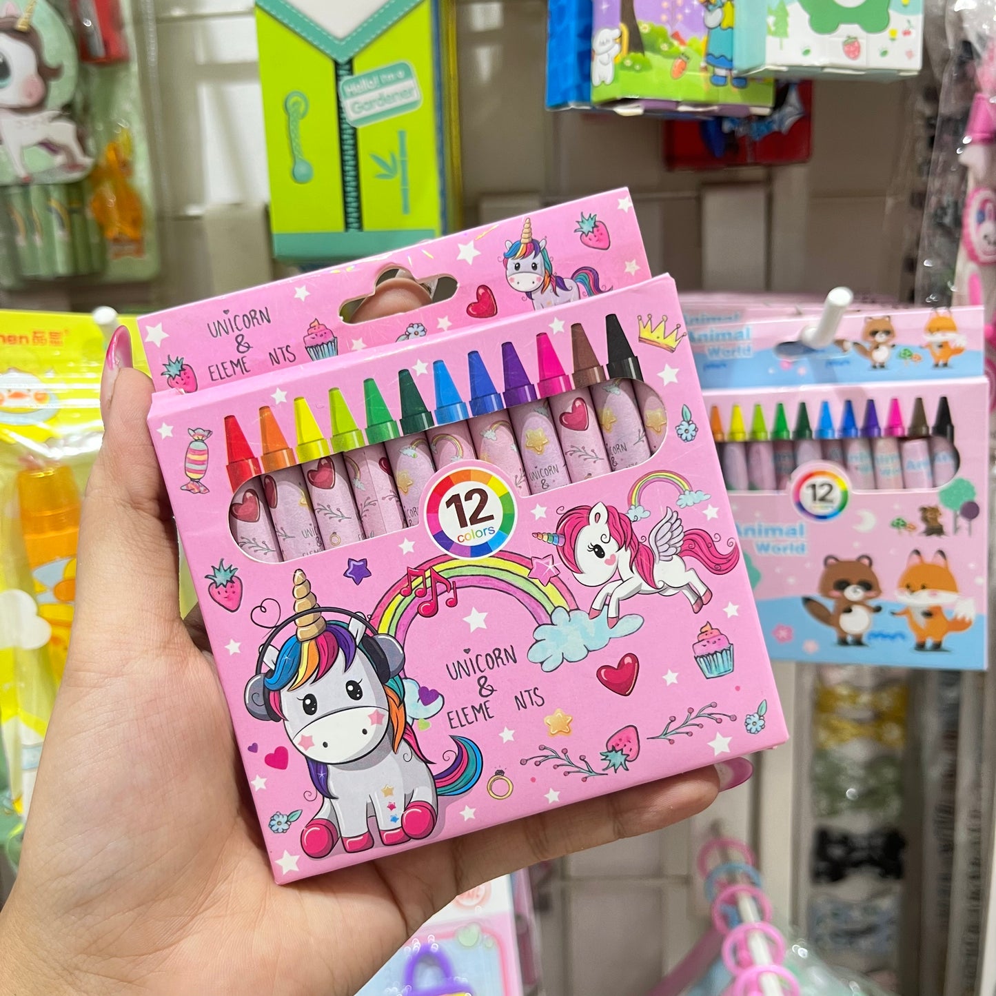 Unicorn Crayons Set