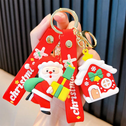 Merry Christmas Premium 3D Silicone Keychains