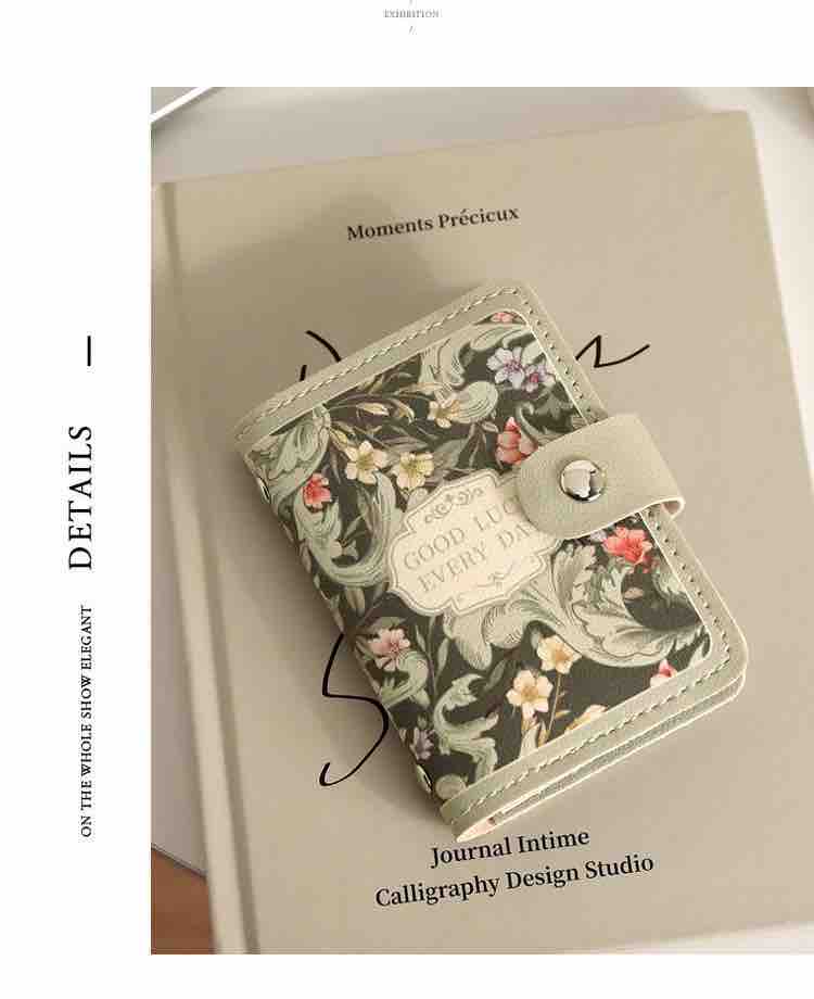 Vintage Retro Floral Card Holder