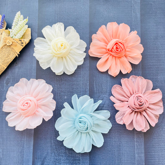 Flower Bow Clips