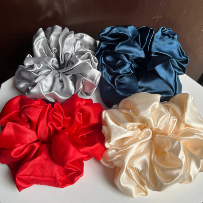 XL Satin Scrunchies - Set of 3