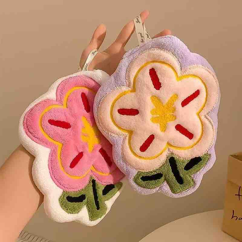 Cute Kawaii Flower Hand Towel | Soft & Absorbent
