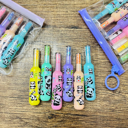 Panda Bottle Highlighters(set of 6pcs)