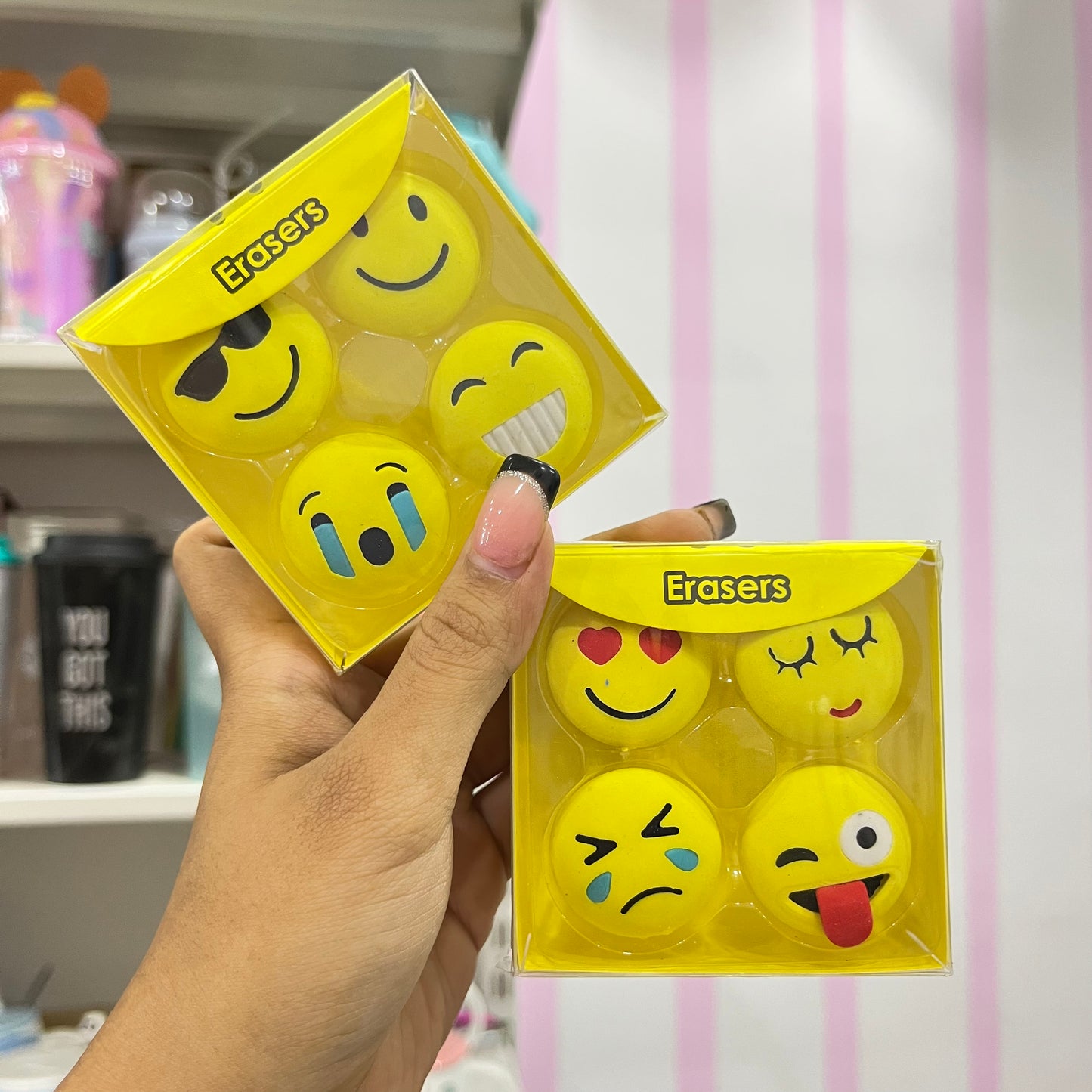Emoji Erasers Set (4 pcs)