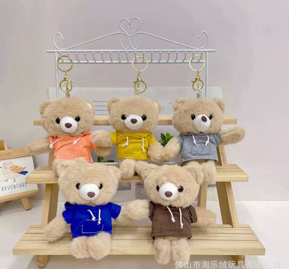 Hoodie Teddy Plushie Keychain