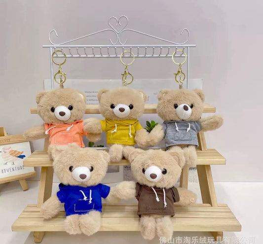 Hoodie Teddy Plushie Keychain