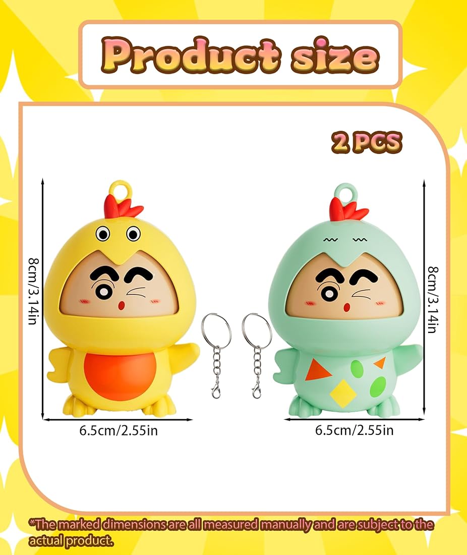 Mood Changing/ Rotating Shinchan with Keychain