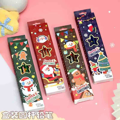 Christmas Pencils Pack (12 Pcs Box)
