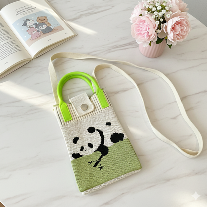 Korean Mobile Sling Bag- Teddy Edition
