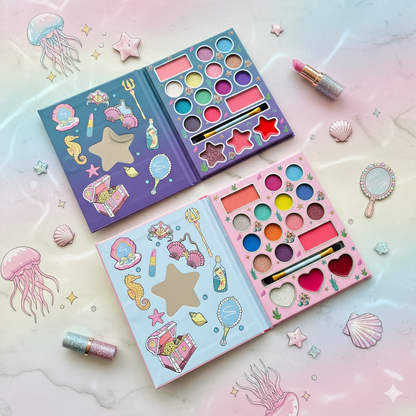 Baby Mermaid Beauty Makeup Set | Kid's Makeup Book/Combo