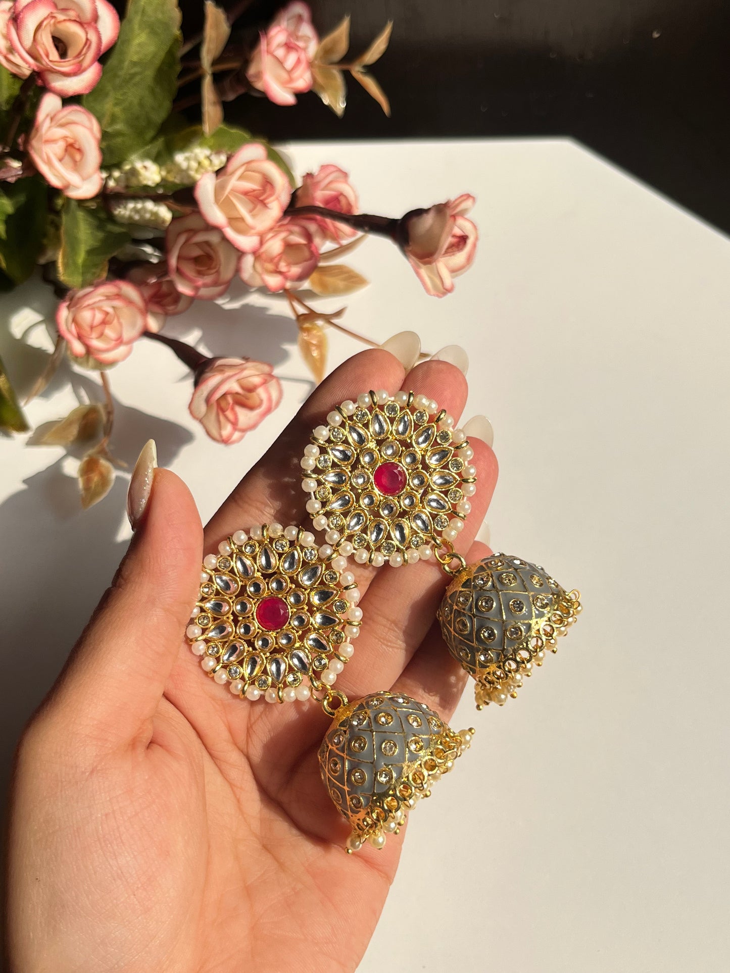 Kundan Jhumka Earring