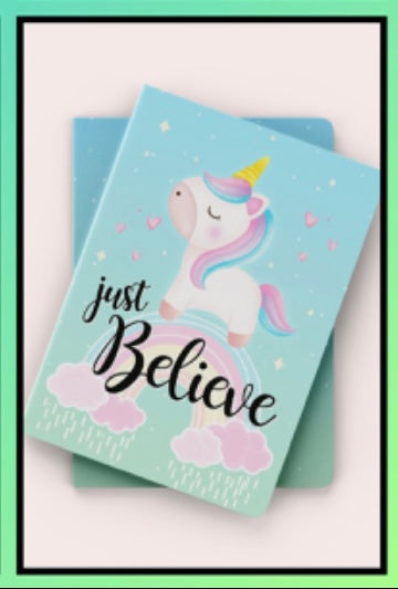 Just Believe Unicorn A5 Diary/Notebook